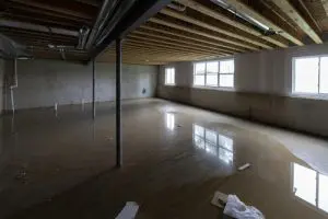 Flooded basement after sump pump failed